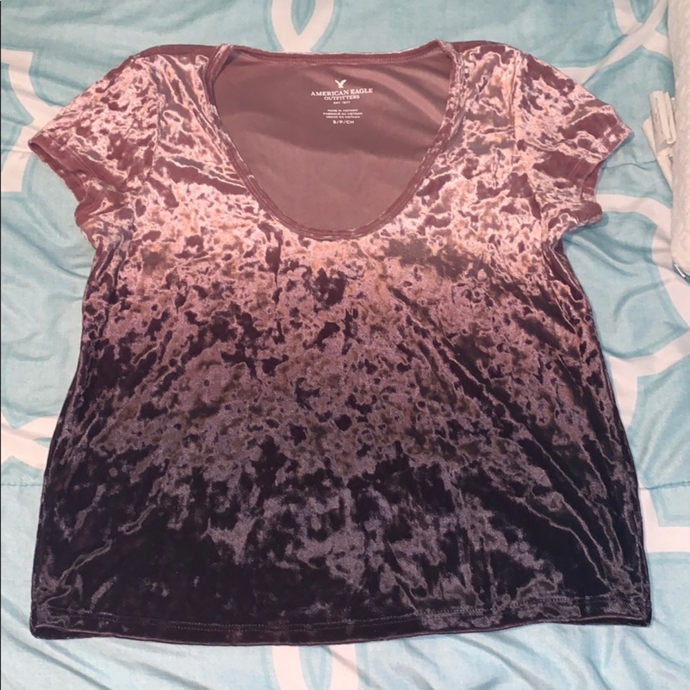 American Eagle Velvet Top
